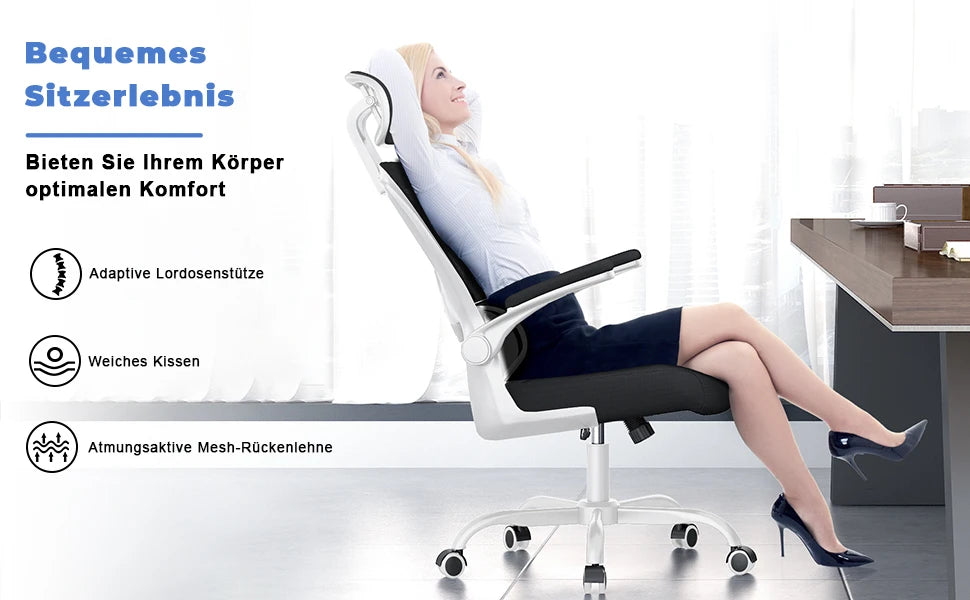 Chaise de Bureau Ergonomique Confort – Dossier Respirant