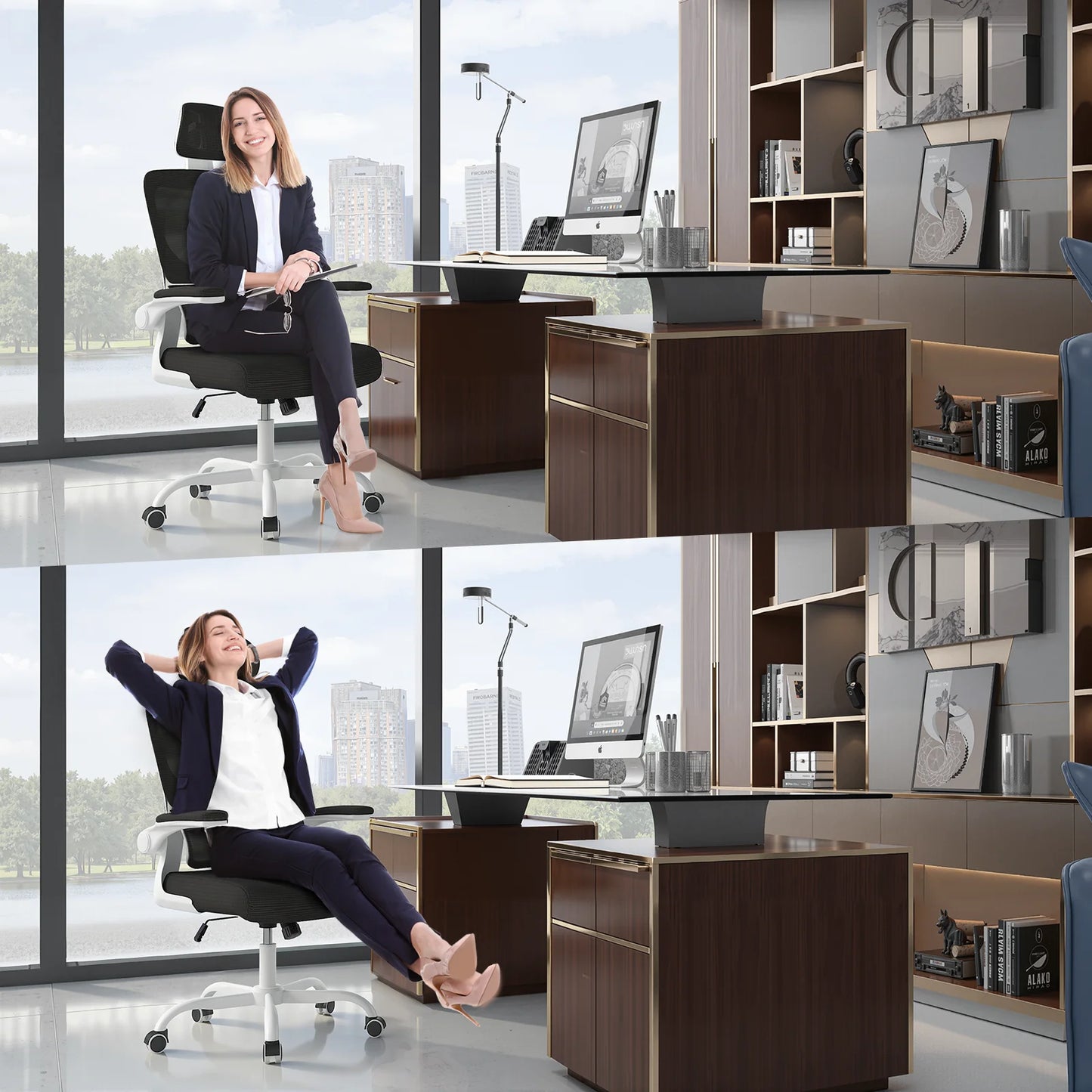 Chaise de Bureau Ergonomique Confort – Dossier Respirant