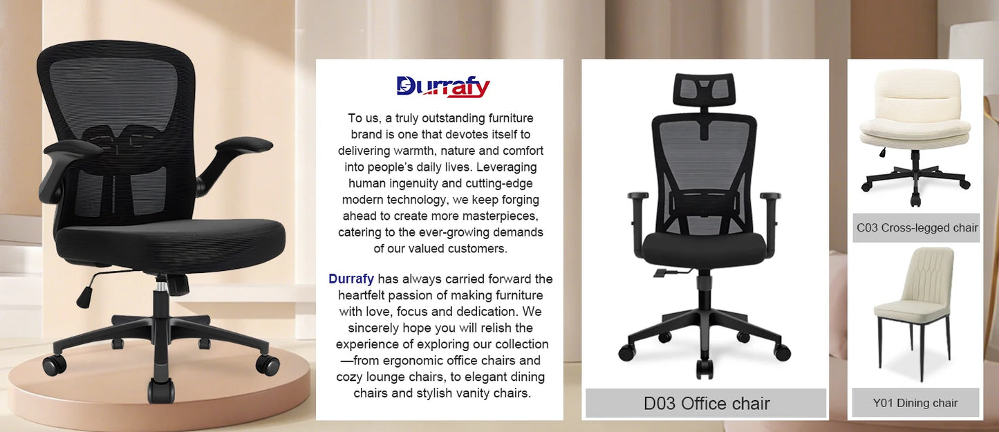 Chaise de Bureau Ergonomique Maille – Accoudoirs Réglables