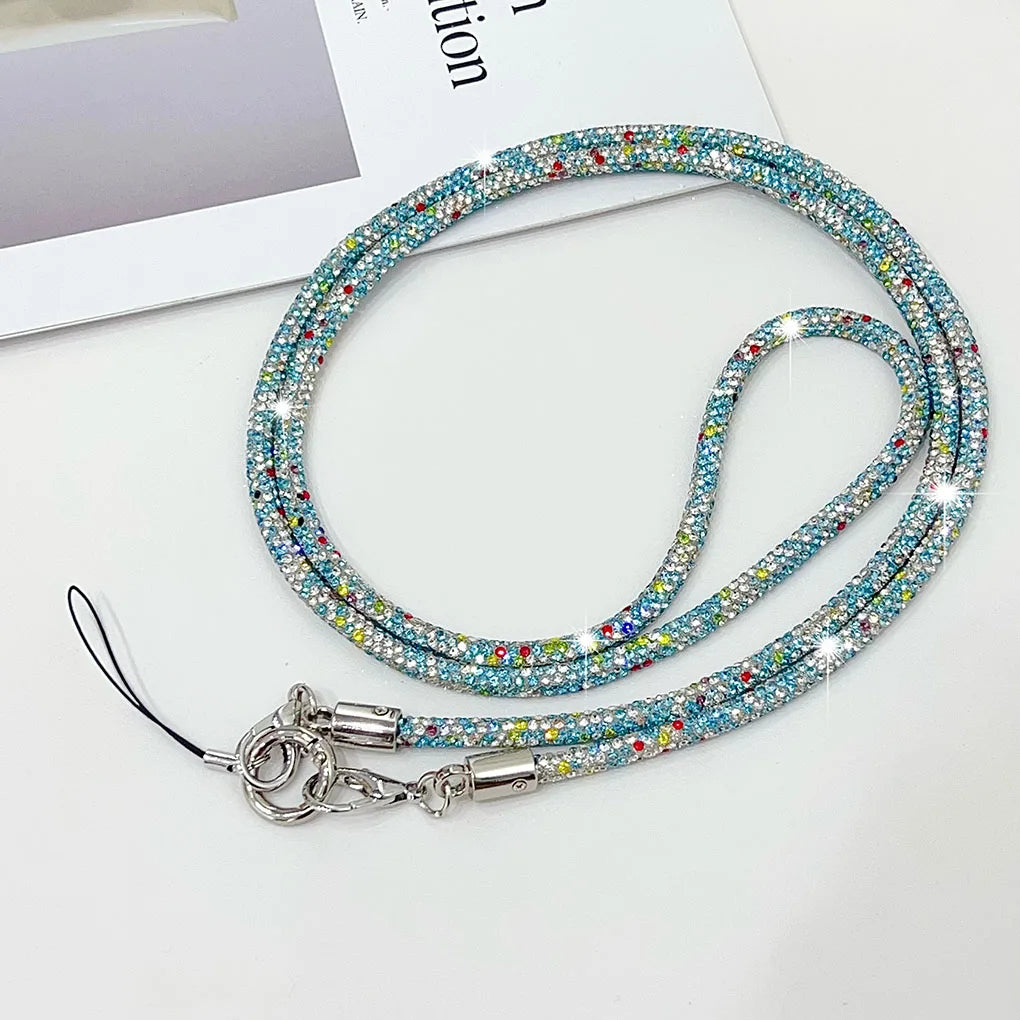 Lanière de téléphone élégante avec strass