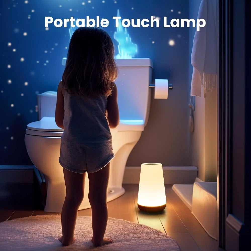 Lampe veilleuse LED tactile rechargeable USB – ambiance douce