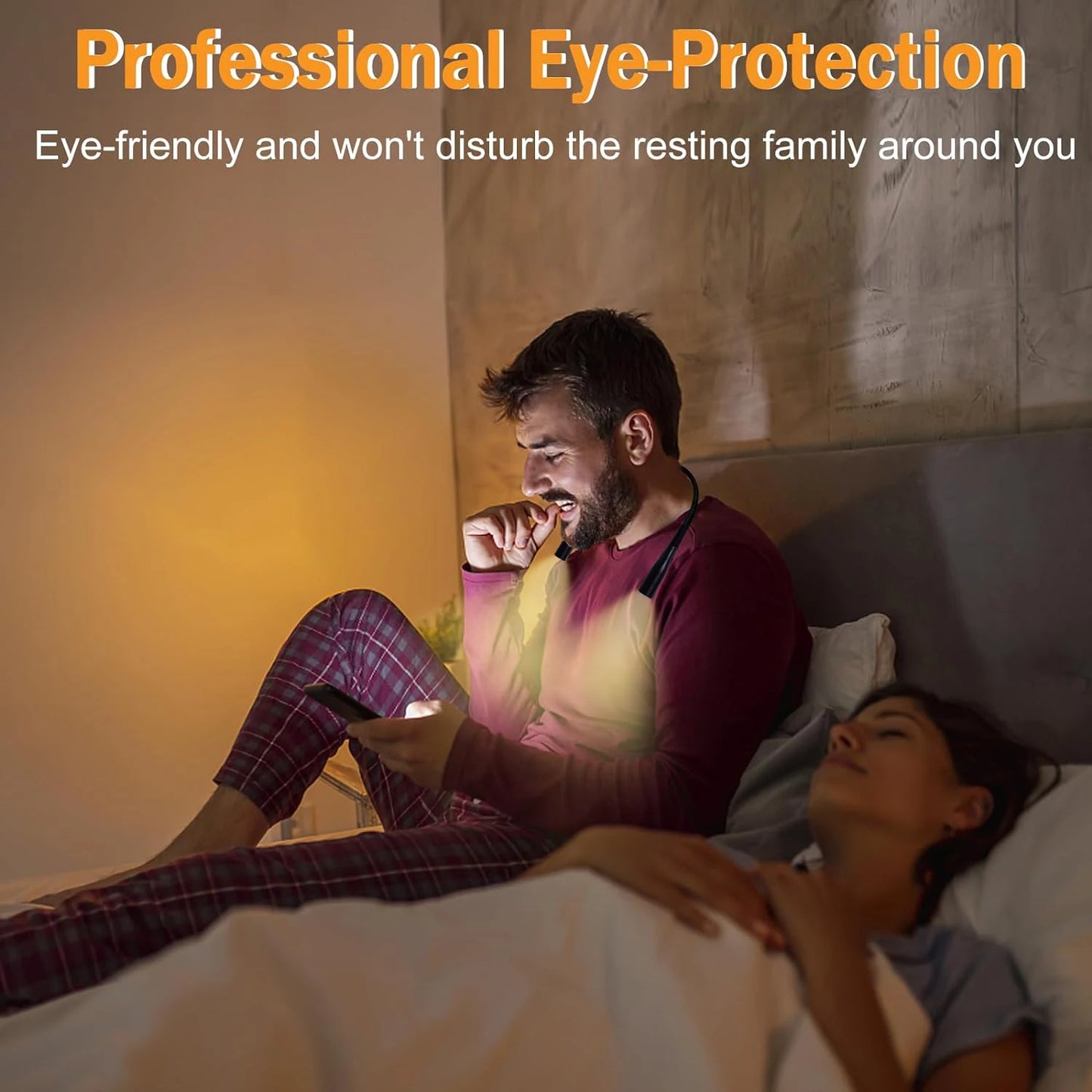 Lampe de Lecture à 4 LED Rechargeable USB