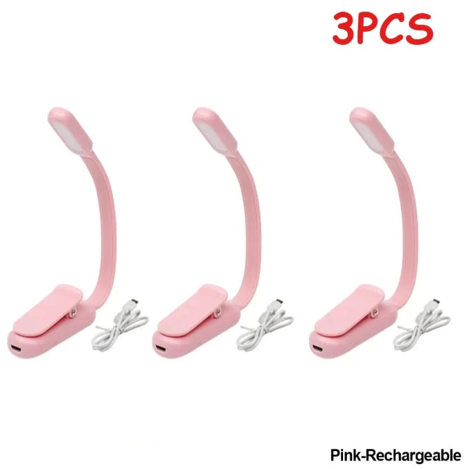 Lampe de lecture LED rechargeable à pince
