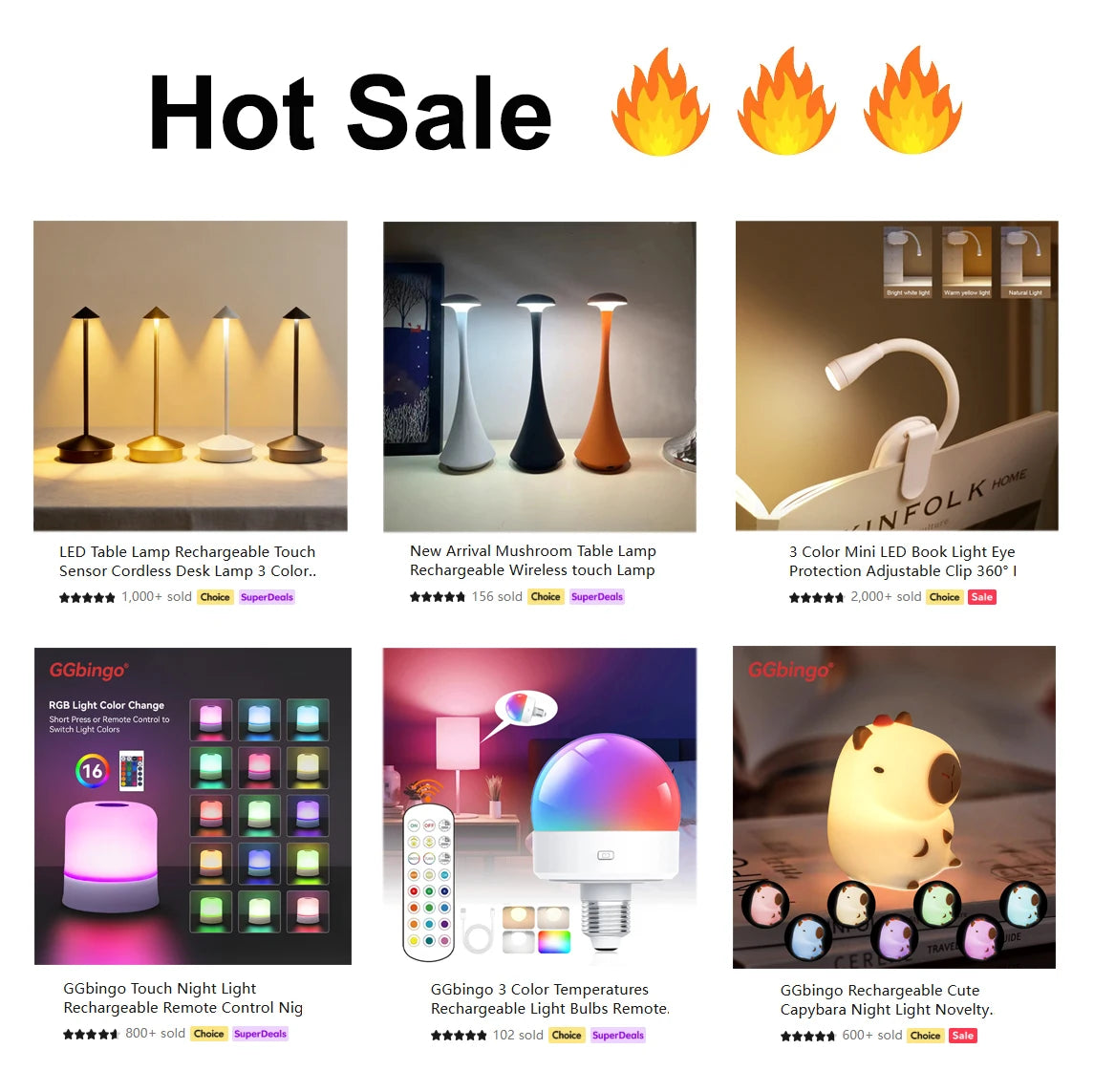 Veilleuse LED RGB tactile – Lampe d’ambiance rechargeable