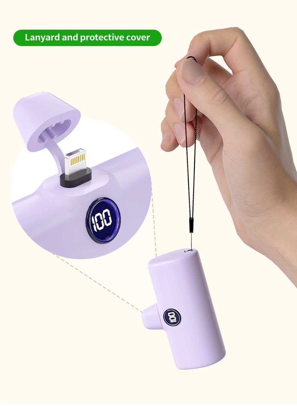 Batterie externe compacte 5000 mAh – charge rapide