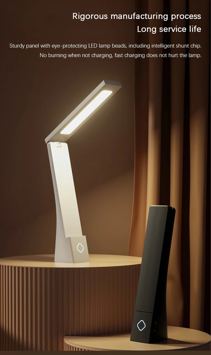 Lampe de bureau LED pliable rechargeable