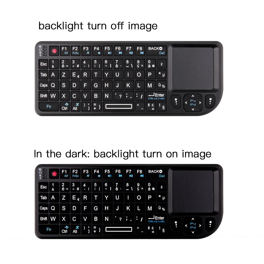 Mini clavier sans fil avec pavé tactile