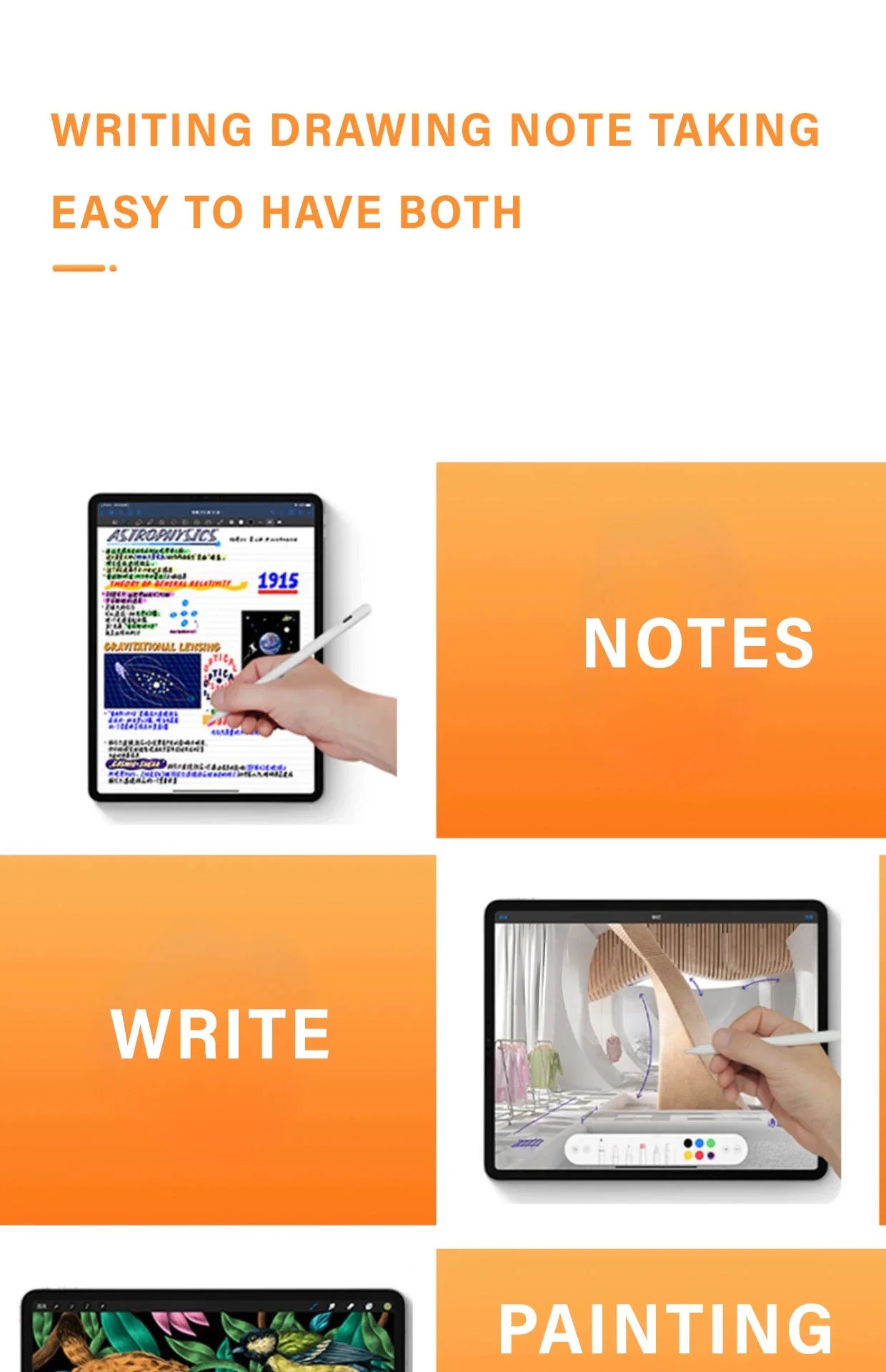 Stylet tactile universel pour tablette et smartphone