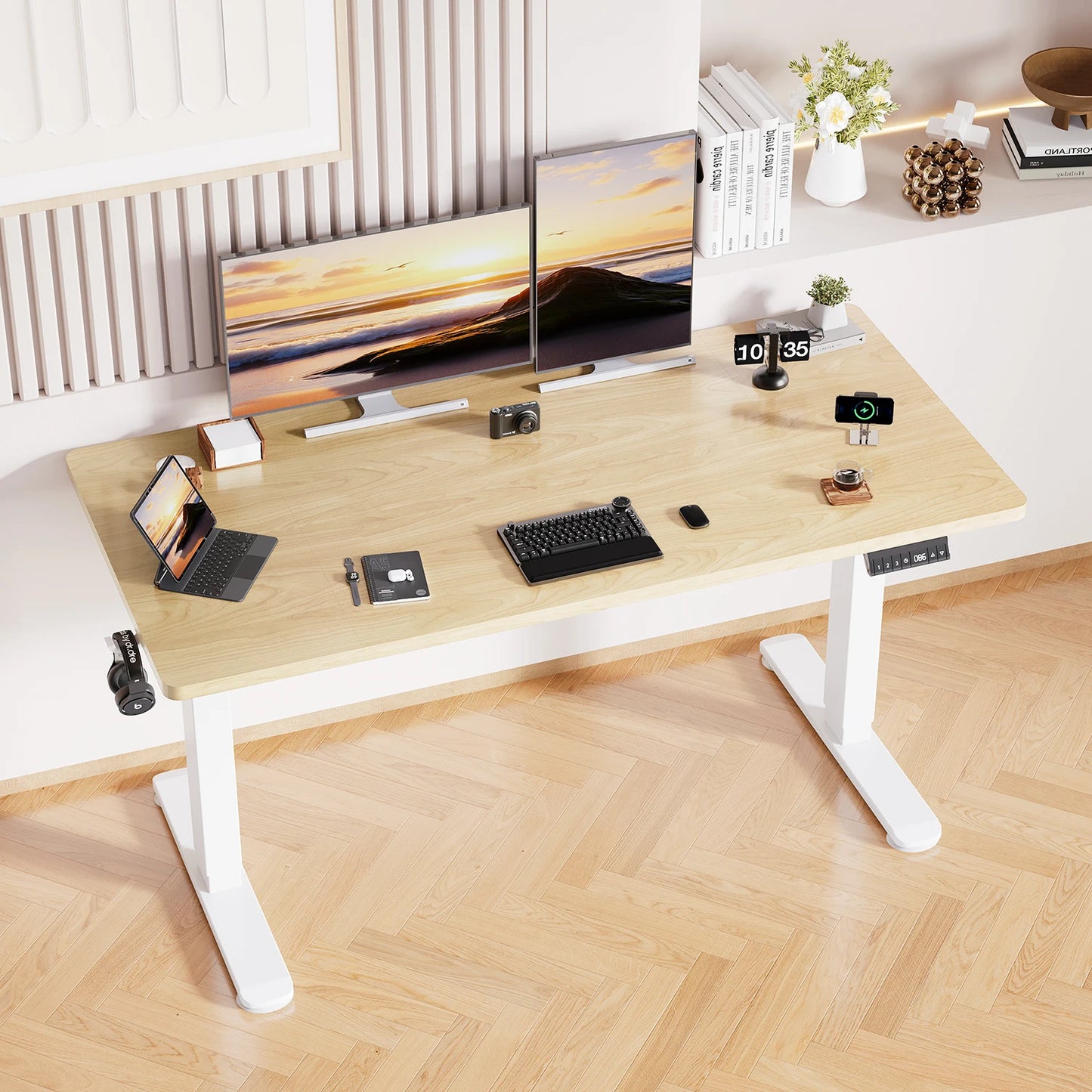 Bureau Électrique Devoko Réglable en Hauteur 140×70 cm