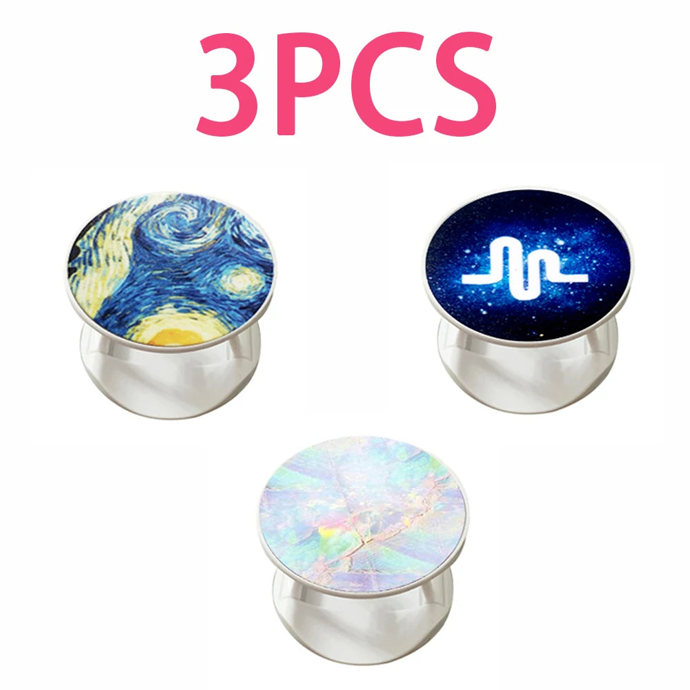 Support de téléphone extensible décoratif – Motifs modernes et colorés