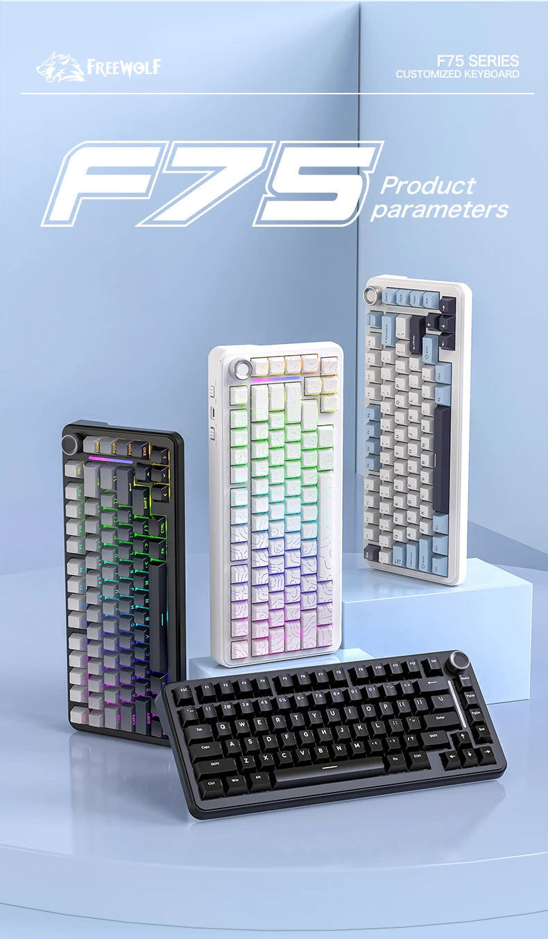 Clavier mécanique sans fil tri-mode – Compact 75 %