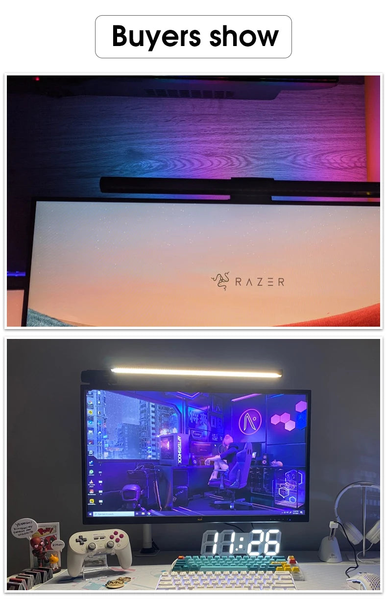 Barre lumineuse LED RGB pour écran