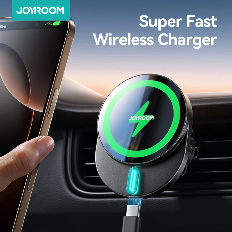 Support voiture magnétique avec charge sans fil 15W