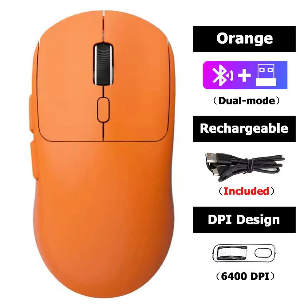 Souris sans fil rechargeable ergonomique silencieuse