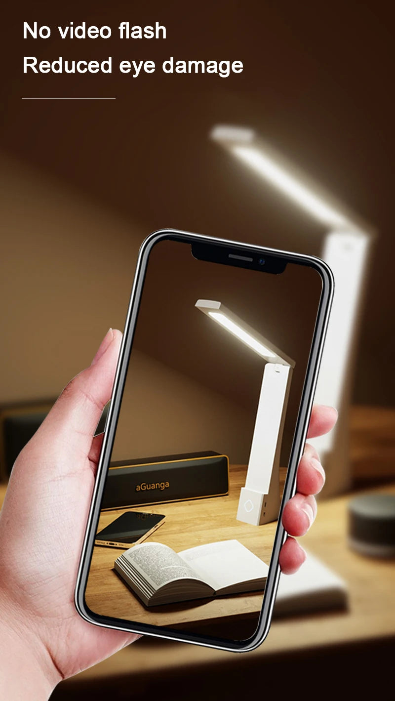 Lampe de bureau LED pliable rechargeable