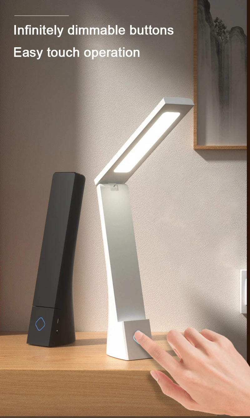 Lampe de bureau LED pliable rechargeable