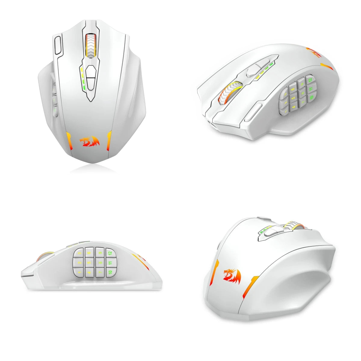 Souris gaming sans fil haute précision RGB