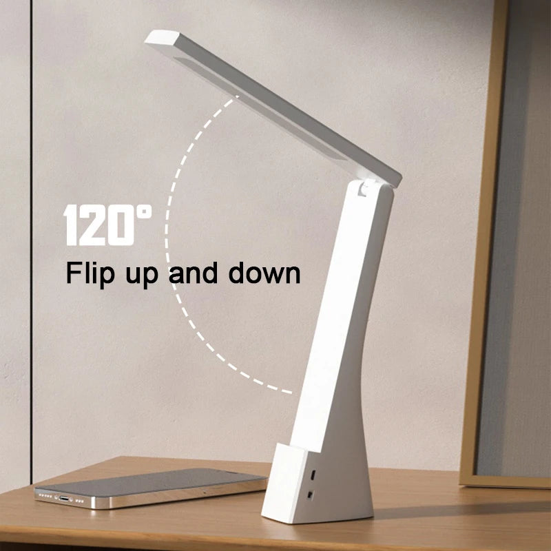 Lampe de bureau LED pliable rechargeable