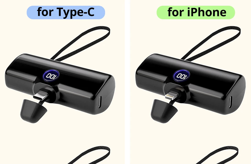 Batterie externe compacte 5000 mAh – charge rapide