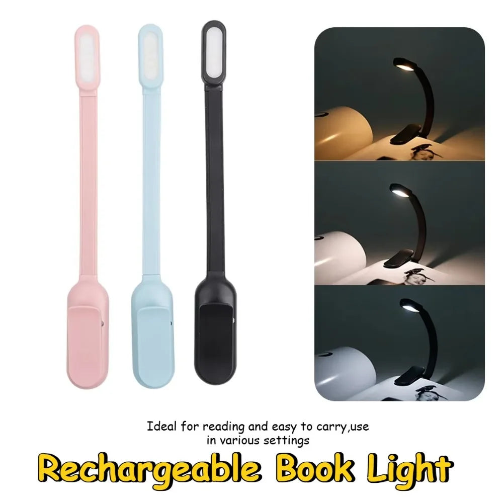 Lampe de lecture LED rechargeable à pince