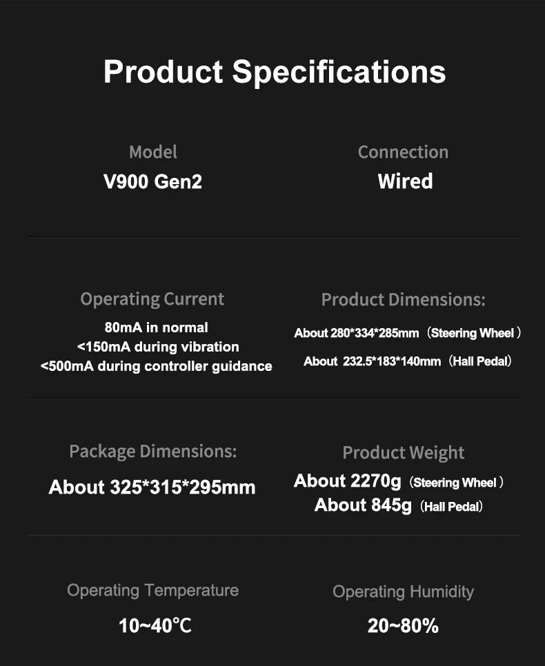 Volant Sim Racing PXN V900 Gen2 – PC & Consoles