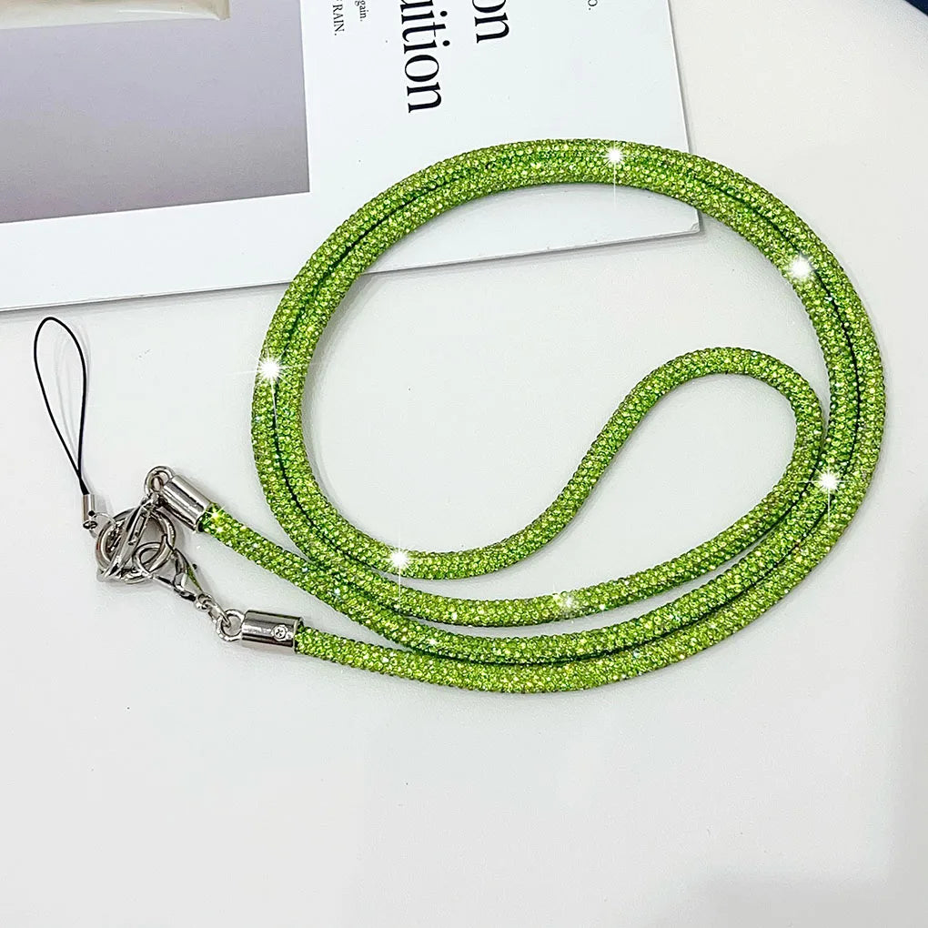 Lanière de téléphone élégante avec strass