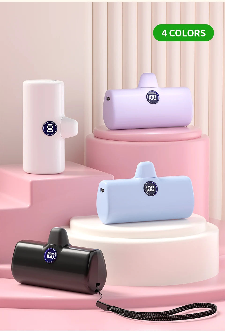 Batterie externe compacte 5000 mAh – charge rapide