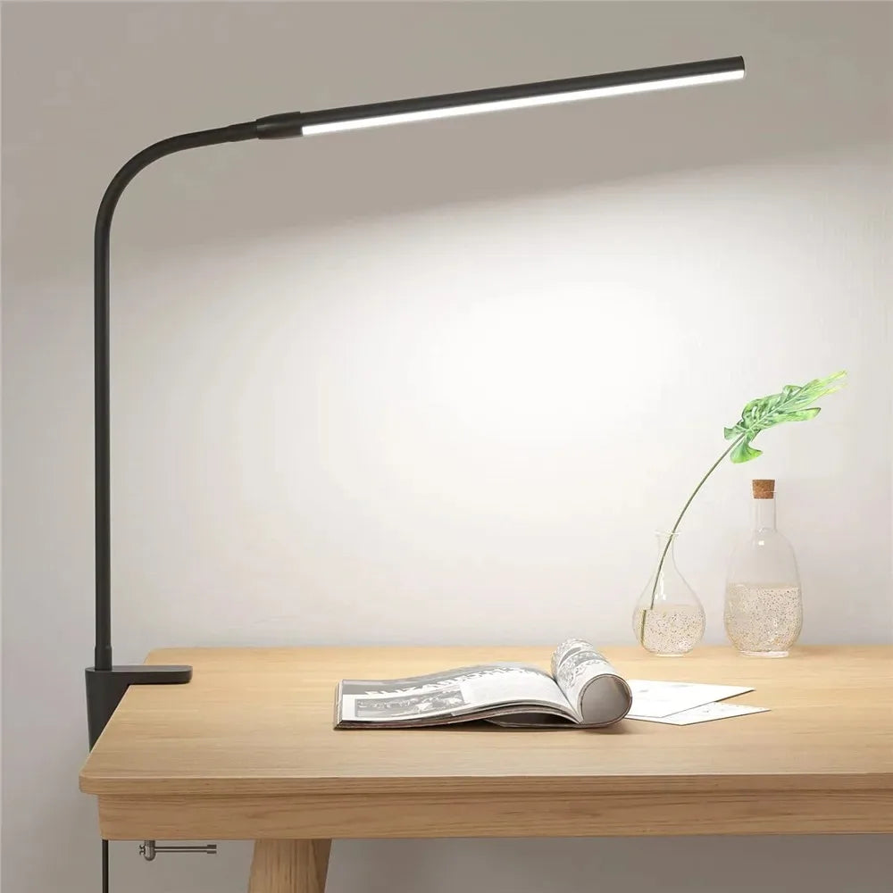Lampe de bureau LED réglable double tête