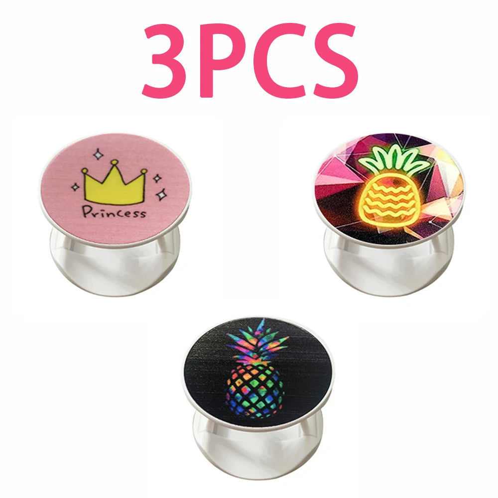 Support de téléphone extensible décoratif – Motifs modernes et colorés