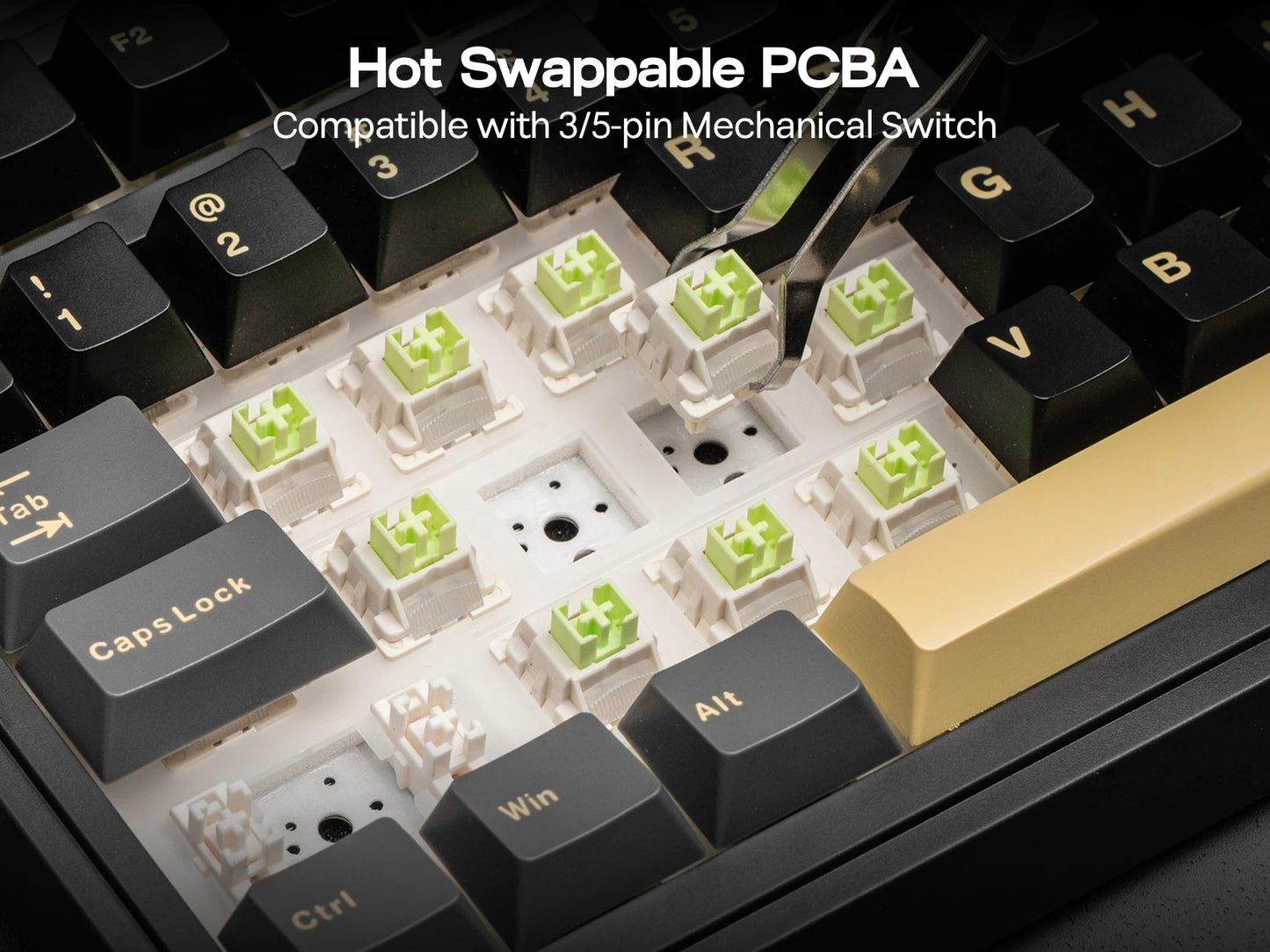 Clavier mécanique sans fil 75% rétroéclairé – Écran intégré