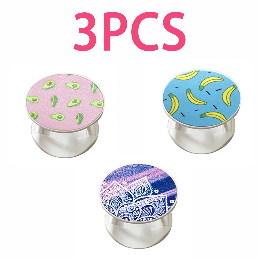 Support de téléphone extensible décoratif – Motifs modernes et colorés