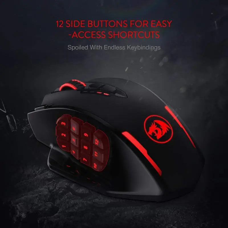 Souris gaming sans fil haute précision RGB