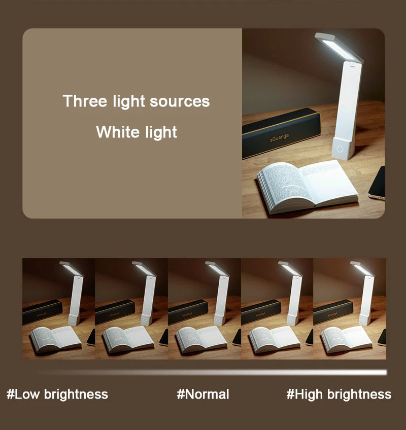 Lampe de bureau LED pliable rechargeable
