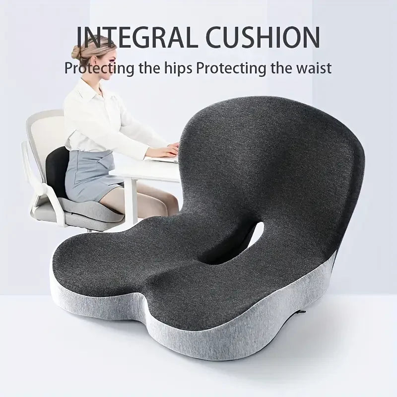 Coussin de siège ergonomique avec dossier – Soutien lombaire