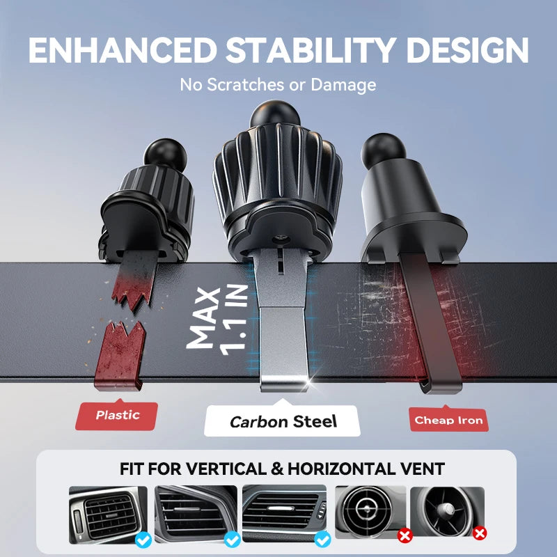 Support voiture magnétique avec charge sans fil 15W