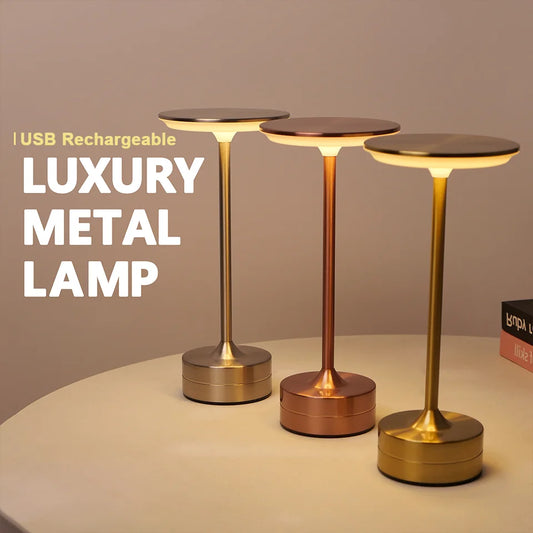 Lampe de table LED tactile rechargeable – éclairage d’ambiance moderne