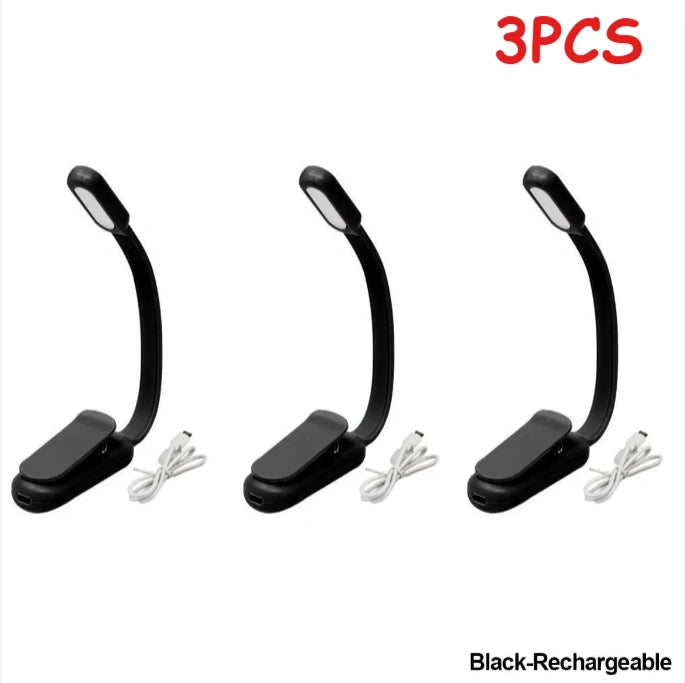 Lampe de lecture LED rechargeable à pince