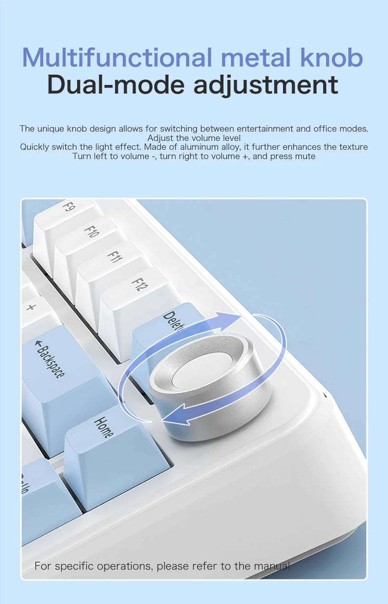 Clavier mécanique sans fil tri-mode – Compact 75 %