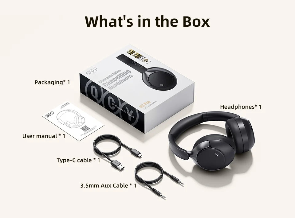 Casque sans fil à réduction de bruit active (ANC)