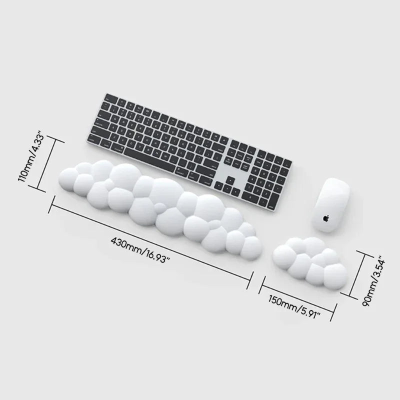Repose-poignet ergonomique en mousse mémoire – Confort souris & clavier