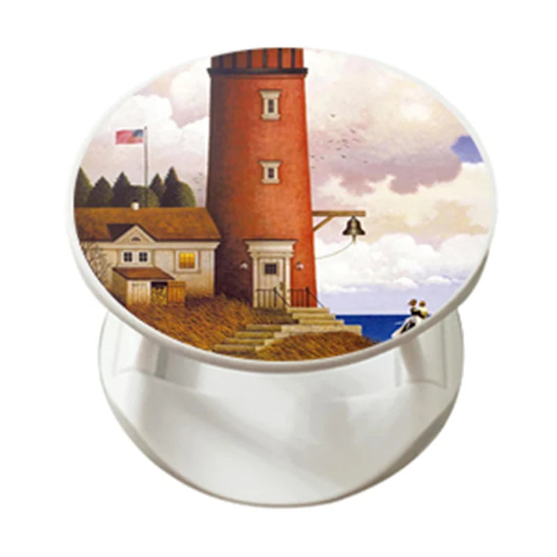 Support de téléphone extensible décoratif – Motifs modernes et colorés