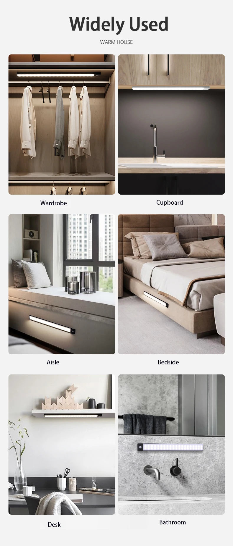 Veilleuse LED à détecteur de mouvement – Sans fil