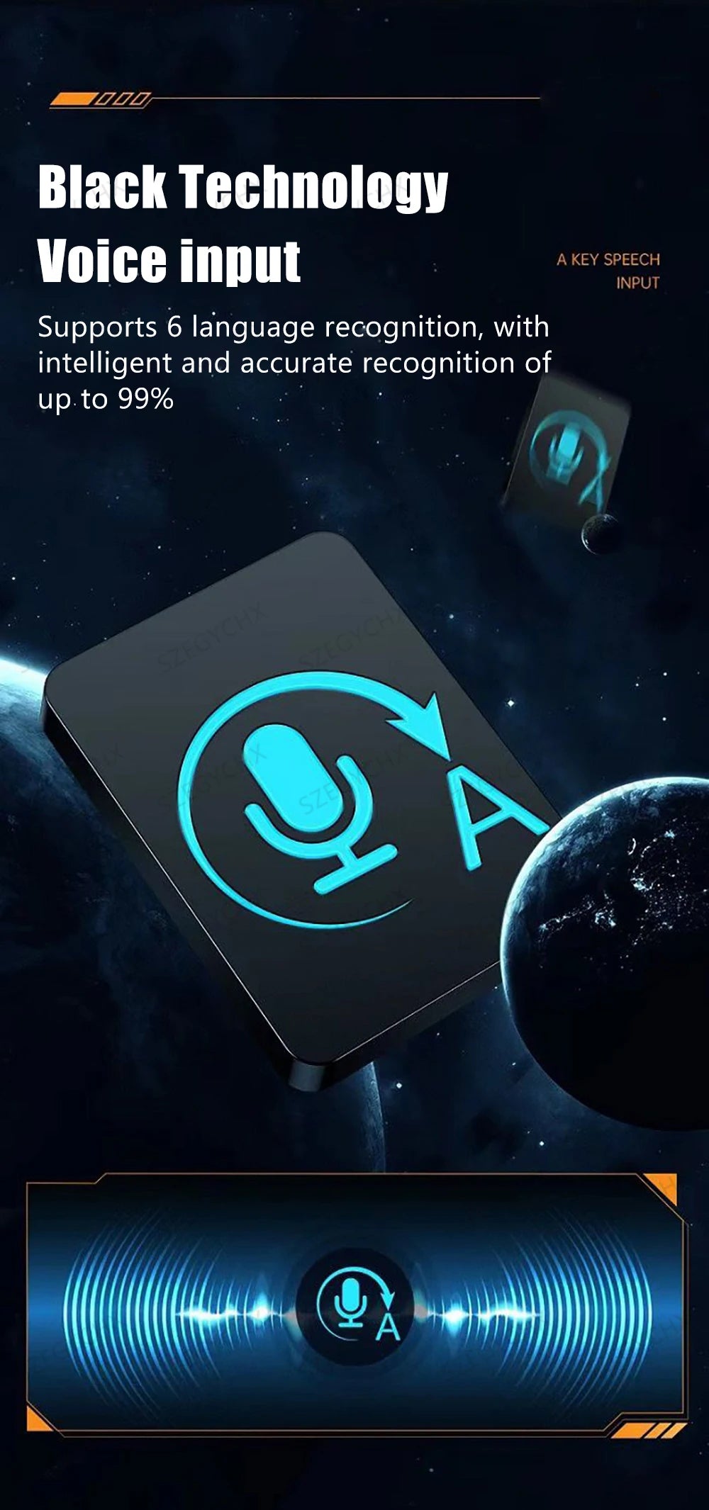 Clavier Bluetooth rétroéclairé transparent – Compact et sans fil