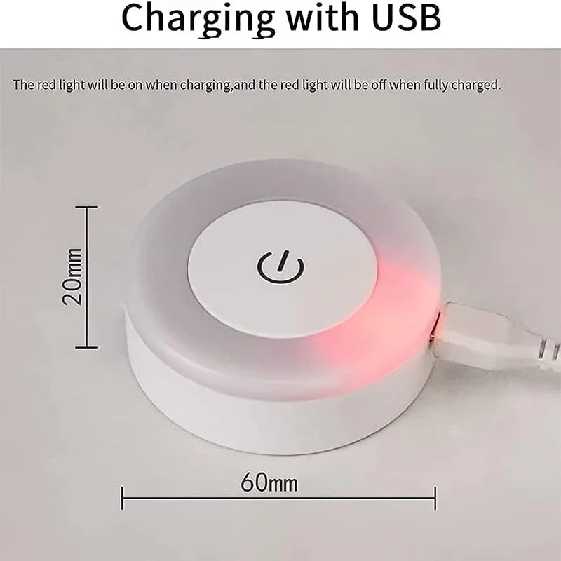 Veilleuse LED tactile rechargeable USB – lumière douce