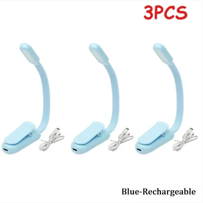 Lampe de lecture LED rechargeable à pince