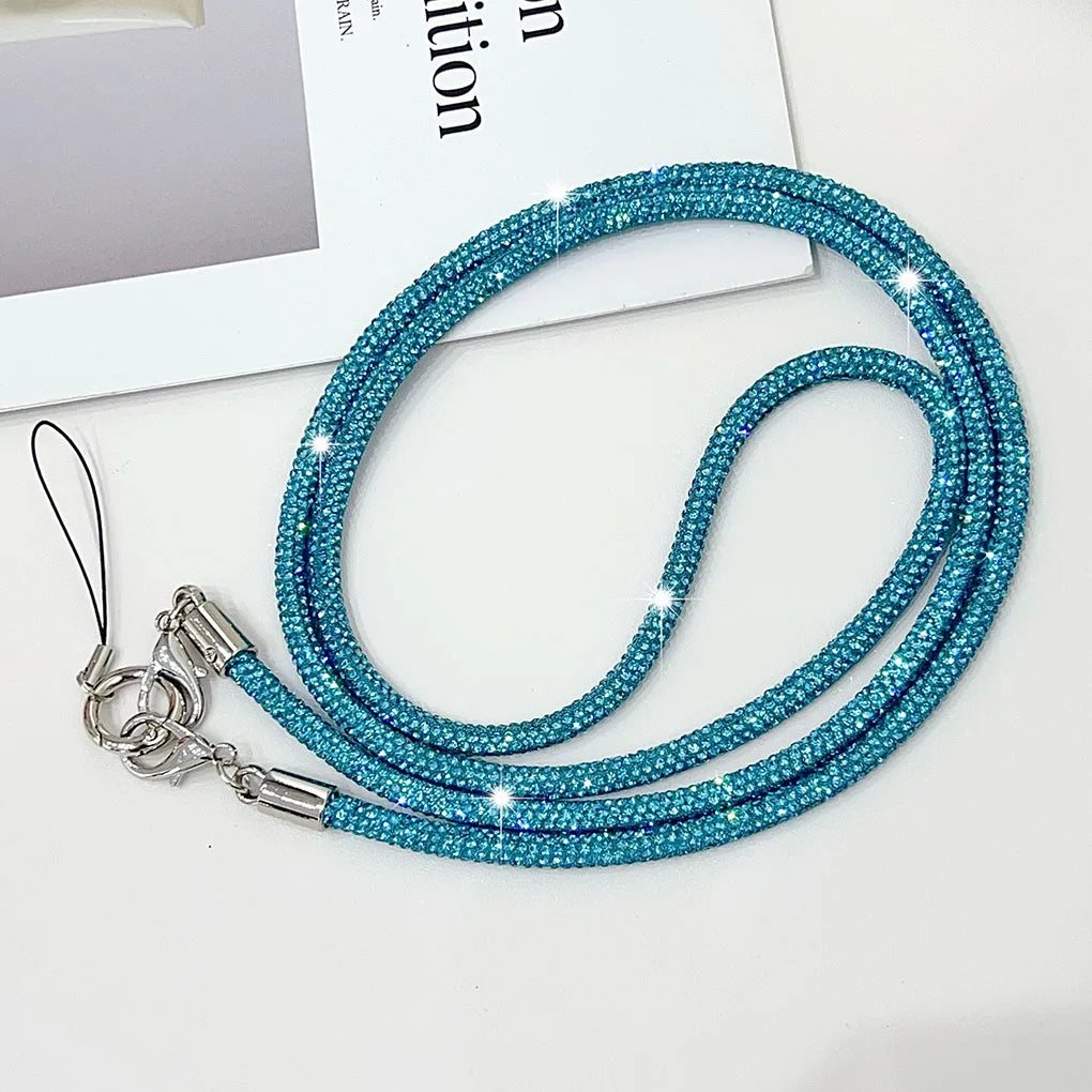 Lanière de téléphone élégante avec strass