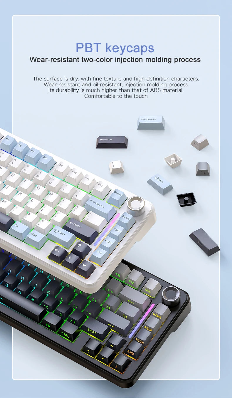 Clavier mécanique sans fil tri-mode – Compact 75 %