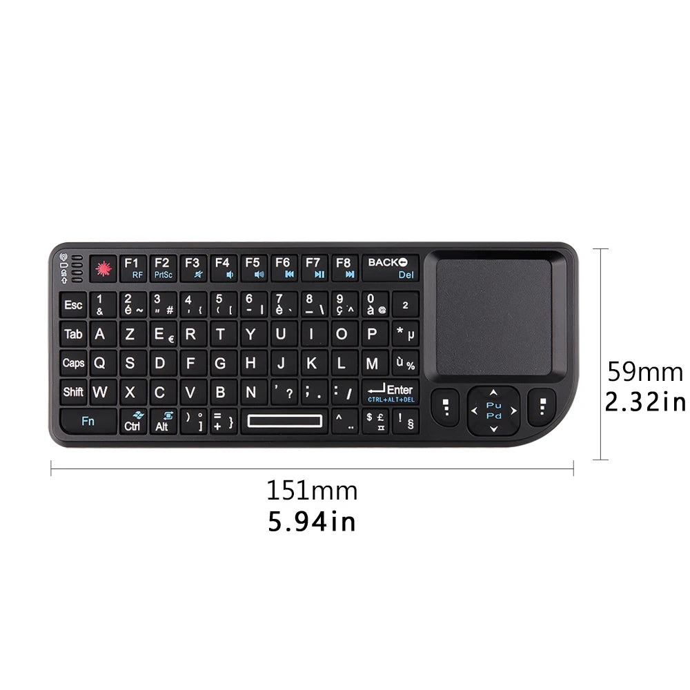 Mini clavier sans fil avec pavé tactile