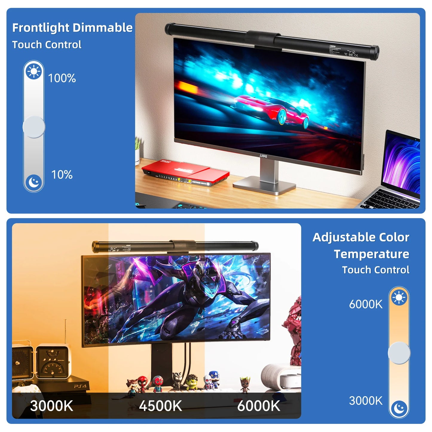 Barre lumineuse LED RGB pour écran