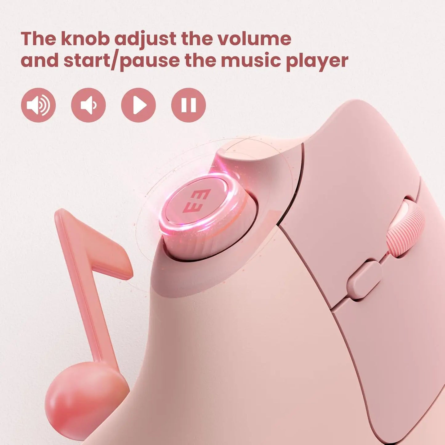 Souris ergonomique verticale sans fil – Silencieuse et rechargeable